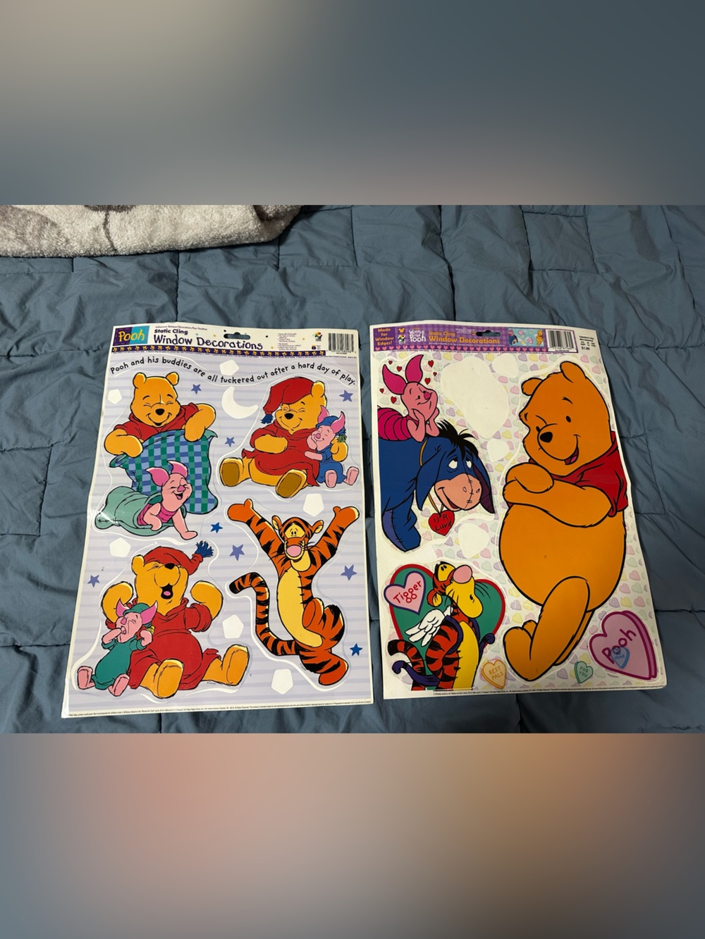 Vintage Winnie the Pooh, reusable window stickers